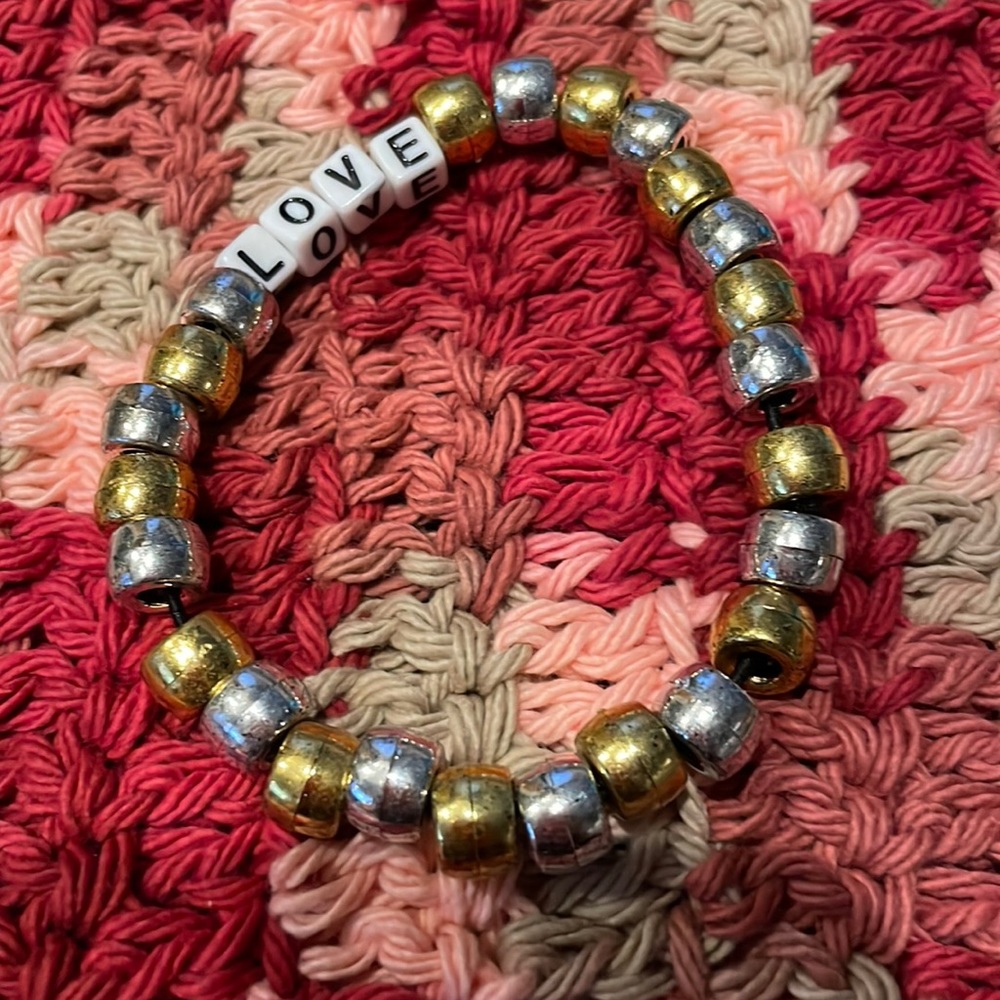 Gold & Silver “Love” bracelet for women